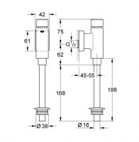 FLUXOR URINARIO MANUAL GROHE